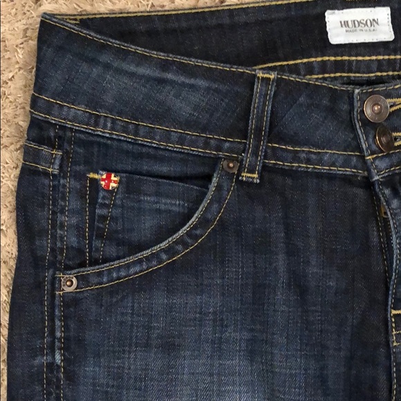 Hudson Flap Pocket Bootcut Ankle Jean in Elm - Picture 3 of 8